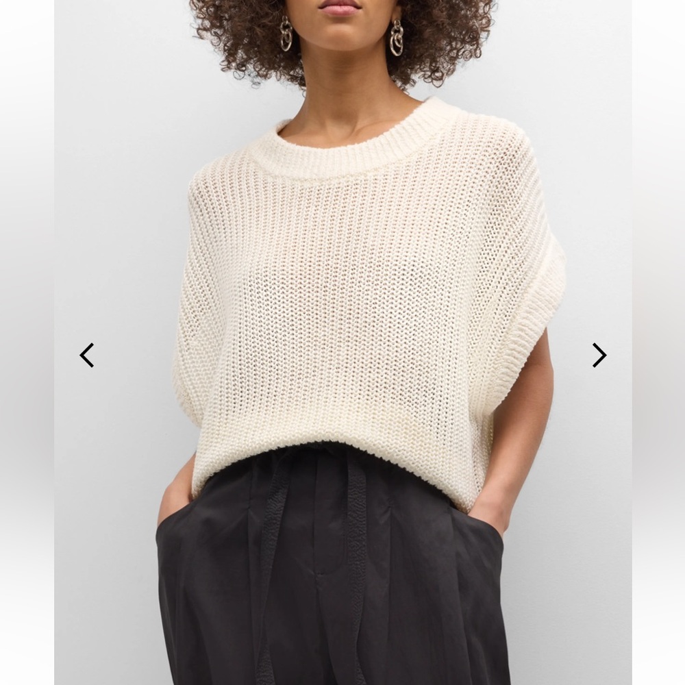 LINEN Apiece Apart Cream Knit Sweater